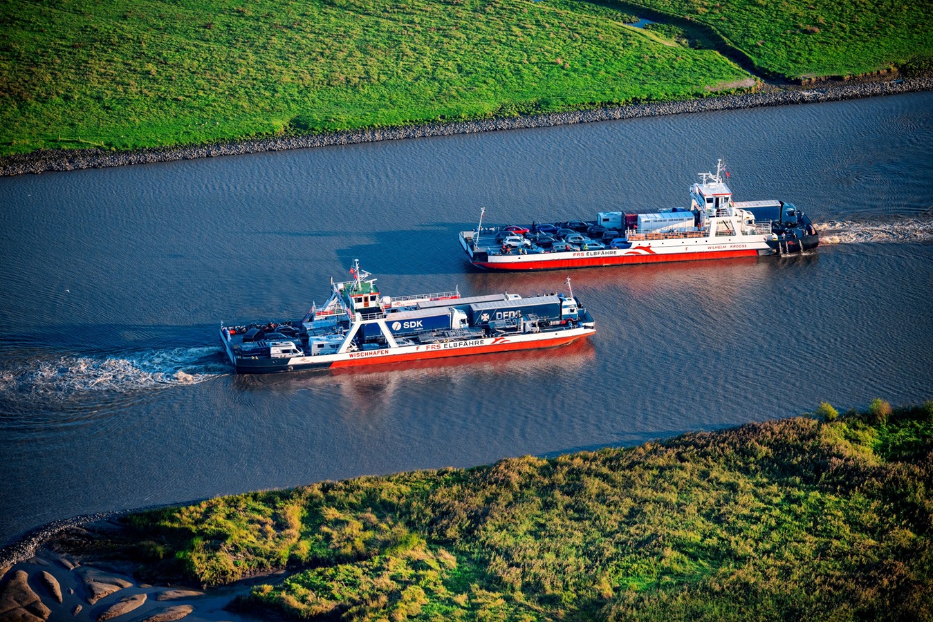 FRS Elbfähre_Wischhafen FRS Elbfähren Wilhelm Krooss_Wischhafen_Copyright Martin Elsen