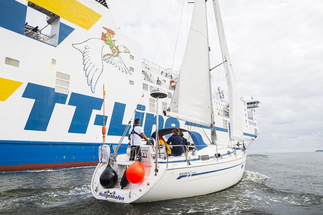Segelschiff in Travemünde